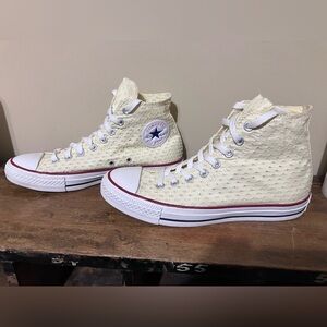 Converse Chuck Taylor All Star High-Tops with Eyelet Lace color Egret
